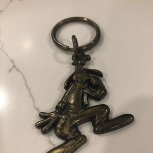 Disney goofy brass key  chain 2 inch